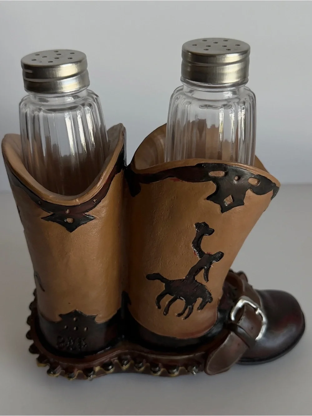 Unique Western Cowboy Boot Salt/Pepper Shaker. By DWK